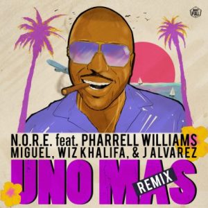 N.O.R.E. Ft Pharrell Williams, Miguel, Wiz Khalifa, J Alvarez – Uno Más (Remix)